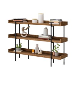 Bibliothèque avec structure métallique inoxydable - BIB3