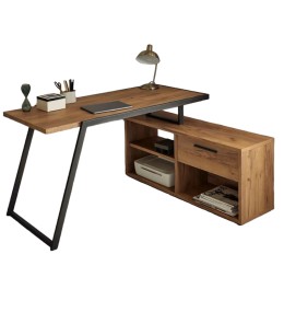 Bureau avec socle métallique inoxydable - BU1