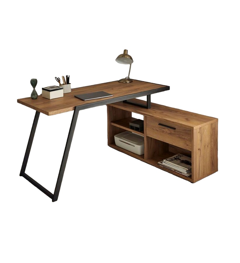Bureau avec socle métallique inoxydable - BU1