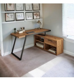Bureau avec socle métallique inoxydable - BU1