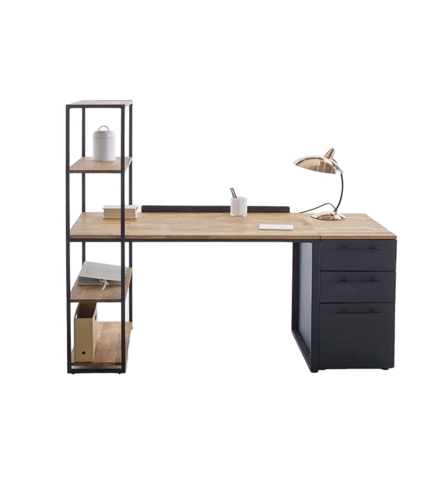 Bureau avec socle métallique inoxydable - BU3