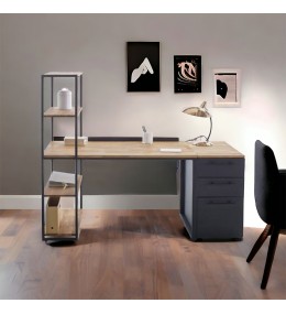 Bureau avec socle métallique inoxydable - BU3