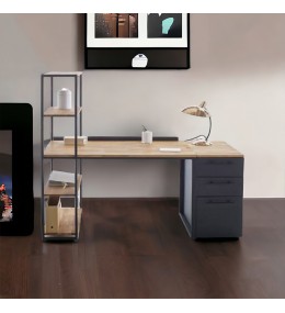 Bureau avec socle métallique inoxydable - BU3