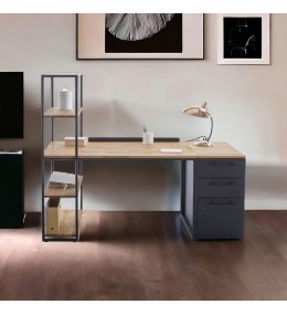 Bureau avec socle métallique inoxydable - BU3