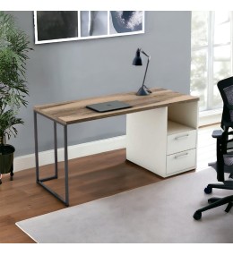 Bureau avec socle métallique inoxydable - BU4