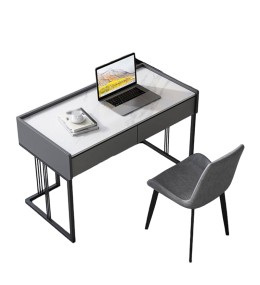Bureau avec socle métallique inoxydable - BU5