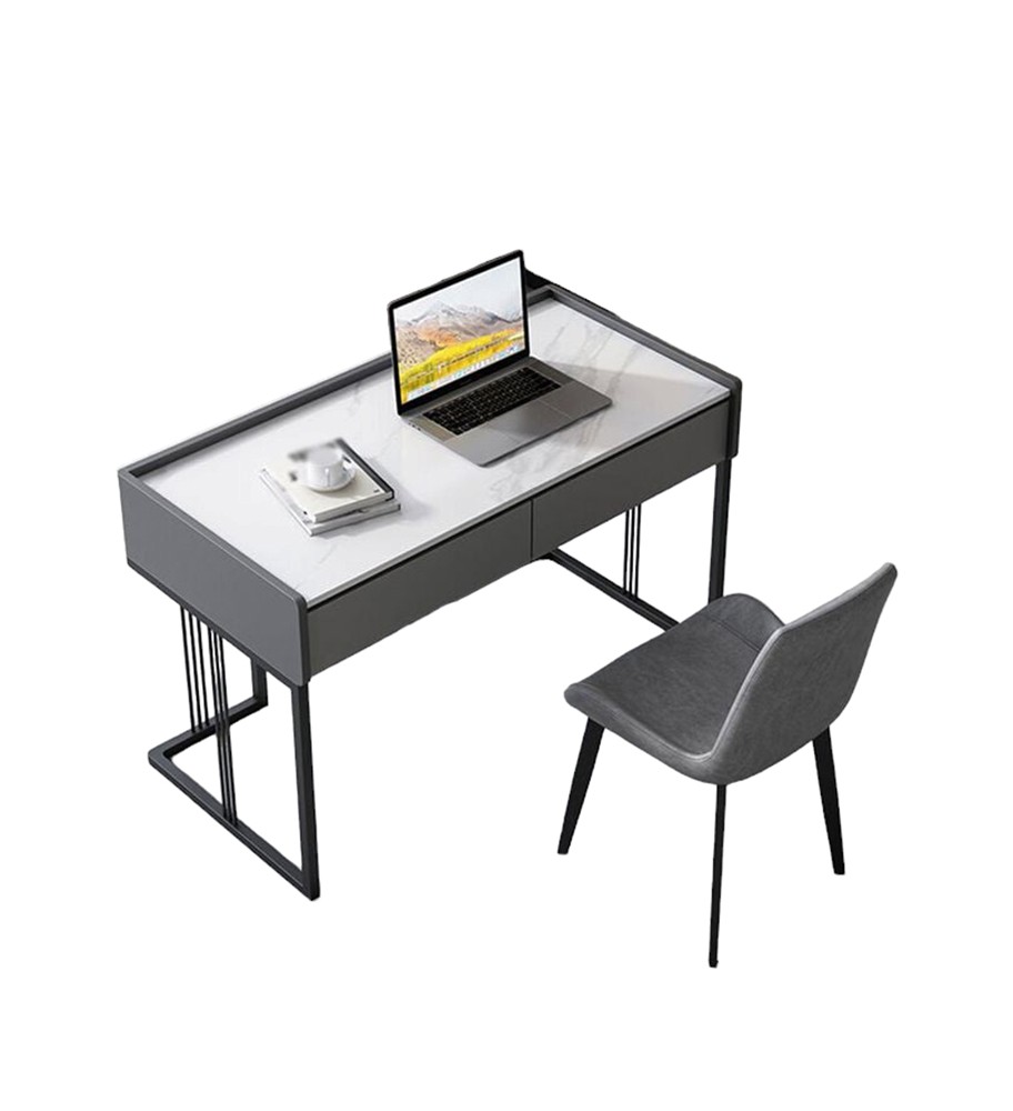 Bureau avec socle métallique inoxydable - BU5