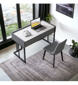 Bureau avec socle métallique inoxydable - BU5