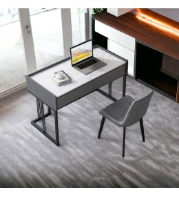 Bureau avec socle métallique inoxydable - BU5