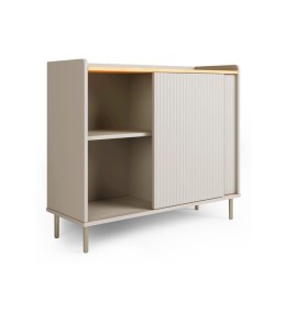 Bahut 1 Porte avec socle métallique inoxydable