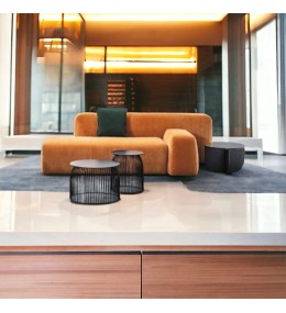 Banquette simple avec Carcasse en bois rouge