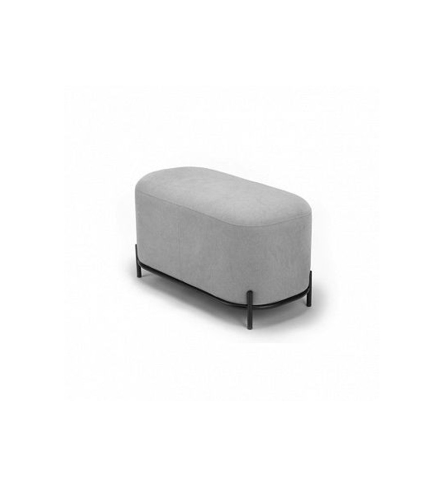 Banquette simple avec socle métallique inoxydable