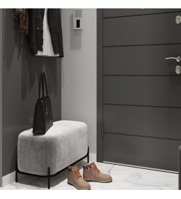 Banquette simple avec socle métallique inoxydable
